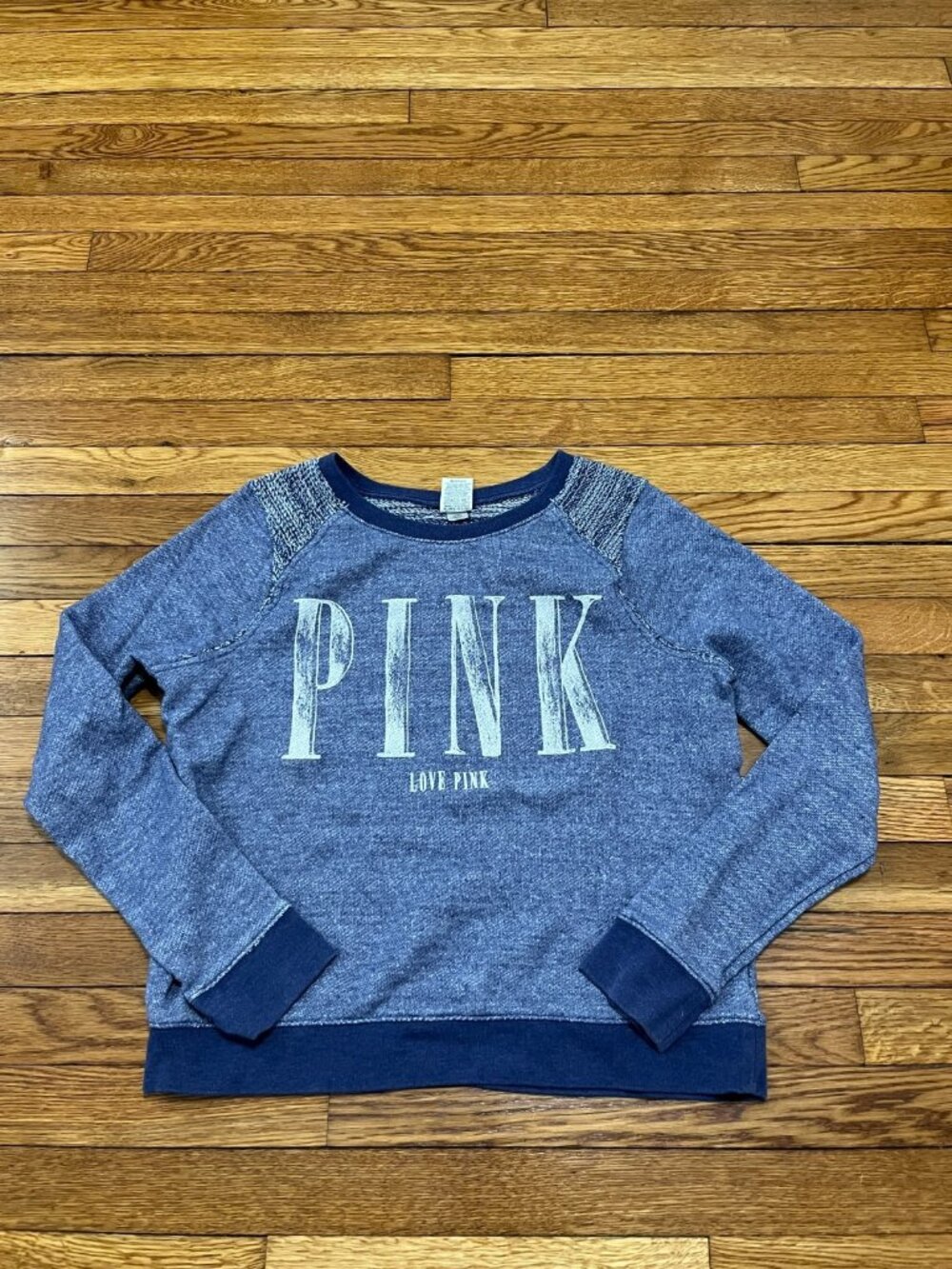 Victoria’s Secret PINK Sweatshirt Pullover Crewneck Blue Women's Size Medium